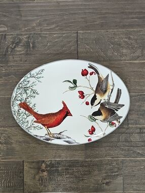 Beautiful and Charming Pottery Barn Cardinal Decorative Platter